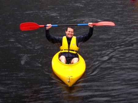 We kayaked around one of the arms of the fjord, getting thoroughly drenched and enjoying every second.